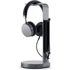 Satechi Headphone StEt w/ USB-C to USB-A - Gris Sidéral-Le concentrateur USB 3.0 intégré à 3 ports offre un accès facile à vos périphériques USB.