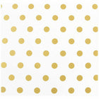 JAM Paper -  Papier cadeau – Papier cadeau à pois – 25 m² par rouleau – Blanc avec pois dorés – 2/paquet-La superficie parfaite pour emballer rapidement et facilement vos cadeaux