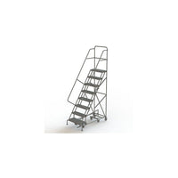 Tri-Arc Manufacturing – Échelle roulante multidir., nbre de marches : 8, hauteur : 80 po, profondeur : 10 po (KDED108242)-Nbre de marches : 8