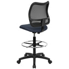 Flash Furniture – WLA277NVYD Tabouret de dessinateur, bleu marine-Soutien lombaire intégré