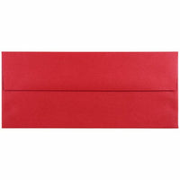 JAM Paper #10 Enveloppes commerciales métalliques - 4,125" x 9,5" - Stardream Jupiter Red - Paquet de 50-Couleur : Stardream Jupiter Rouge
