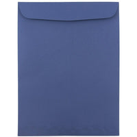 JAM Paper Enveloppes ouvertes au bout avec fermeture gommée, 9 x 12 po, bleu présidentiel, 50/pqt-Bleu présidentiel