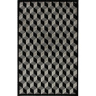 Avocado Decor - Valentine Piazza tapis intérieur, 2,2pi x 6,10pi, Noir/Gris-Noir/Gris, Viscose