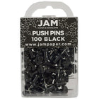 JAM Paper – Punaises, noir, 2 paquets de 100, total de 200 (222419046a)-2 paquets de 100