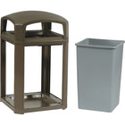 Rubbermaid – Contenant classique Landmark SeriesMD, sable, 35 gallons, doublure 3958 sans côtés (FG397000SBLE)-Capacité : 35 gallons américains