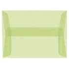 JAM Paper Enveloppes translucides A1, vert feuille, 50/paquet-Enveloppes en papier translucide vert feuille
