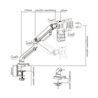 Uplite – Support articulé à ressort mécanique entièrement réglable pour un moniteur de jusqu'à 32 po, argent (UPMM32M)-Le montage de votre moniteur se fait facilement grâce aux plaques VESA détachables