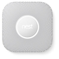 Google – Nest Protect, avertisseur de fumée et monoxyde de carbone avec pile, 2e génération (S3000BWEF)-Envoie des alertes sur votre téléphone au cas où vous seriez sorti de la maison