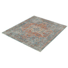 ECARPETGALLERY - Tapis Bahama Heriz Bleu 6'7" x 10'6"-Style Bordé, De Transition