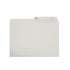 Hilroy - Chemises à onglet recyclées - format lettre - 9 po x 11 3/4 po - ivoire - paquet de 100-Chemises à onglet colorées de format lettre