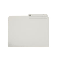 Hilroy - Chemises à onglet recyclées - format lettre - 9 po x 11 3/4 po - ivoire - paquet de 100-Chemises à onglet colorées de format lettre