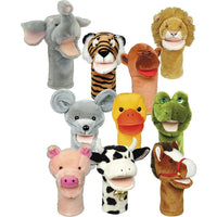 Get Ready KidsMD – Marionnettes d’animaux à grande bouche Plushpups, 10/ensemble-Design : Animaux à grande bouche