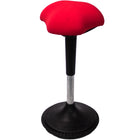 AnthroDesk - Fauteuil Wobble réglable - Rouge-Plastique durable et acier robuste pour la base et siège rembourré en mousse de première qualité