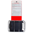 Air Canada - Valise à roulettes souple de 20 po Central Collection - Noir-Poignée rétractable à bouton-poussoir
