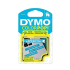 Dymo –  Ruban d'étiquettes 1/2 po COLORPOP, bleu/blanc (2056735)-Bleu/blanc