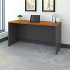 Bush® - Bahut 60 po de la collection Westfield, cerisier naturel et gris graphi-Accepte une étagère de 60 po pour permettre plus d'espace de rangement