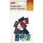 Staples - Pinces relieuses SoftGrip, moyennes, 1 1/4 po, couleurs métalliques variées, paquet de 10-Prise caoutchoutée