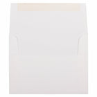 JAM Paper Enveloppes Strathmore A2, fini vergé blanc éclatant, 250/paquet-Intérieur vierge où écrire un mot personnalisé
