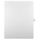 Markmaker - Intercalaires imprimes Legal, Blanc, 1/25th coupe, format lettre, sans trous, 25 tabs/PQT, 5 PQT/Boite, Numero 163-Intercalaires imprimes Legal