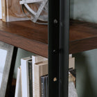 Sauder - Briarbrook Huche de bibliothèque à 2 étagères - Chêne Fût-Dimensions globales: 32,25 po L x 36,75 po H x 11,5 po P