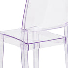 Flash Furniture - Chaise auxiliaire empilable transparente de la série Phantom-Conception fluide