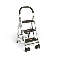 Bios - Escabeau chariot 2 en 1-Contrairement aux escabeaux traditionnels, cet escabeau se transforme facilement en un chariot manuel robuste, combinant deux outils de maison indispensables en un, tout en occupant la moitié de l’espace de stockage