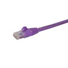 StarTech  Câble de répartition Cat6 Ethernet avec connecteurs RJ45 à pare-fils, 5 pi, pourpre (N6PATCH5PL)-Revêtement PVC pourpre pour le codage couleur de vos connexions