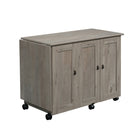 Sauder - Select Desserte Machine à Coudre - Finition Mystic Oak (426136)-Finition Mystic Oak - Bois d'ingénierie