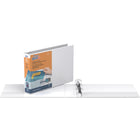 QuickFit Reliure QuickFit  View robuste, 8,5 po x 11 po, orientation paysage, anneaux ronds 1,5 po, Blanc, paquet de 4-Capacité de 275 feuilles