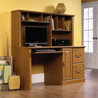 Sauder 59"W La Collection Orchard Hills Bureau - Finition Carolina Oak-Tablette coulissante pour clavier et souris avec glissières métalliques et butées de sécurité pour la sécurité de toute la famille