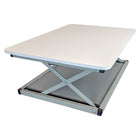 Uncaged Ergonomics - Support de bureau assis-debout Mini Changedesk - Blanc-Breveté : ce modèle fait partie de la gamme brevetée économique change de bureaux transformables assis/debout, conçus à l'interne et fabriqués exclusivement par uncaged ergonomics.