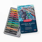 Derwent Bâtonnets d’encre Inktense, boîte métallique - paquet de 12-Belle gamme de 12 couleurs dans une boîte en métal pratique 
