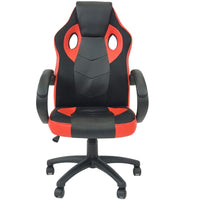Nicer Furniture - chaise de jeu réglable ergonomique - rouge-Chaise de jeu de style course, chaise de bureau