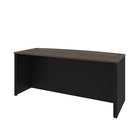Bestar Connexion Bureau sans caisson - Antigua & Noir-Rebords de luxe en PVC