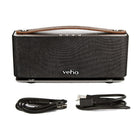 Veho haut-parleur MR-7 Bluetooth sans fil portable-Le double panneau de pilotes acoustiques offert une qualité de son supérieure