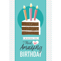 Millbrook Studios – Cartes de souhaits et enveloppes, Wishing You The Most, 5 3/8 x 7 3/4 po, 18/paquet (06242)-Imprimées sur du papier cartonné non couché