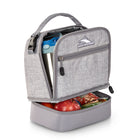 High Sierra - Sac-Repas Avec Compartiments Superposés - Argent Bruyère-Compartiment principal entièrement isolé avec doublure PEVA