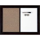 Quartet® – Tableau combiné aimanté, fini espresso, 24 po x 36 po-Aspect moderne de luxe