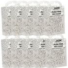 JAM Paper – Punaises, incolore, 10 paquets de 100, total de 1000 (222419050g)-Transparent