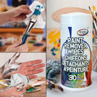Logix (45482) lingettes détachantes à peinture, 3 paquets de 30 lingettes-Abrasif, mais nâ€™égratigne pas