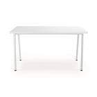 Lewis – Table de travail stratifiée, largeur de 54 po, blanc-Une collection d'Union & Scale