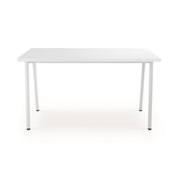Lewis – Table de travail stratifiée, largeur de 54 po, blanc-Une collection d'Union & Scale
