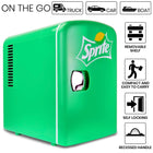 Coca-Cola - Sprite Mini refroidisseur/chauffe-réfrigérateur thermoélectrique portable 6 canettes - 4 L / 4,2 qt-Technologie de refroidissement et de réchauffement thermoélectrique efficace et fiable