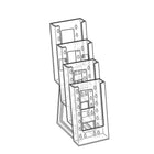 Azar Displays – Présentoir à dépliants à trois pans à quatre niveaux modulaire pour le comptoir, 2/paquet (252306)-Présentoir à pochette à trois pans et à quatre niveaux