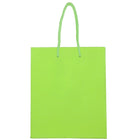 JAM Paper Sacs-cadeaux lustrés, format moyen, 8 x 4 x 10 po, vert lime, 6/paquet (672GLlga)-Vert lime