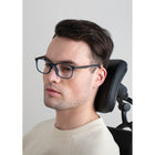 Gry Mattr + ergoCentric - Fauteuil de bureau sCentric - noir-Appuie-tête breveté avec 3 pivots et une plage de réglage vertical et horizontal de 7 po