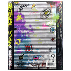 Hilroy - Porte-document à pochettes et attaches Graffiti - 11 5/8 po H x 9 5/16 po l - porte-3 attaches pour maintenir le contenu en toute securite