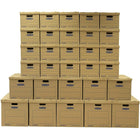 Bankers Box - Trousse de déménagement classique SmoothMove, boîtes assorties - Paquet de 30-Poignées qui facilitent le transport