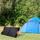 Technaxx - Panneau solaire pliable 100W TX-206 - noir-Câble adaptateur convenant à toutes les centrales électriques courantes du marché