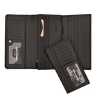 Club Rochelier -  Pochette pour femme avec chéquier et gousset - Noir-1 porte-chéquier amovible